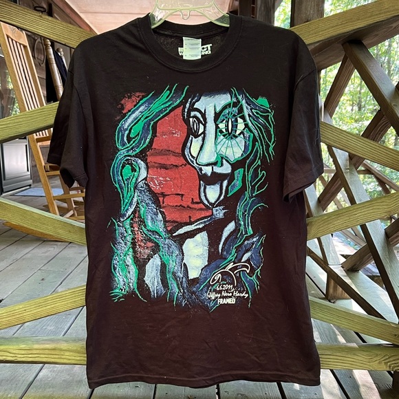 Jeff Jeffrey Nero Hardy TNA Impact Wrestling T Shirt Vintage WWF WWE Size Med - Picture 1 of 7